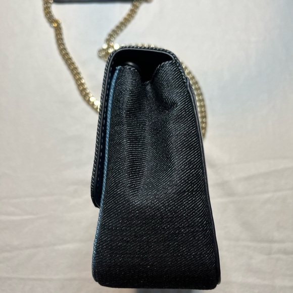 MICHAEL KORS Sloan Signature Denim Chain Strap Small Shoulder Crossbody Bag - Picture 7 of 12